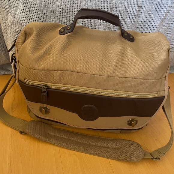XL Nat Geographic Tan/Khaki Tactical ovnt Briefcase Laptop Computer Messenger. - Picture 3 of 14